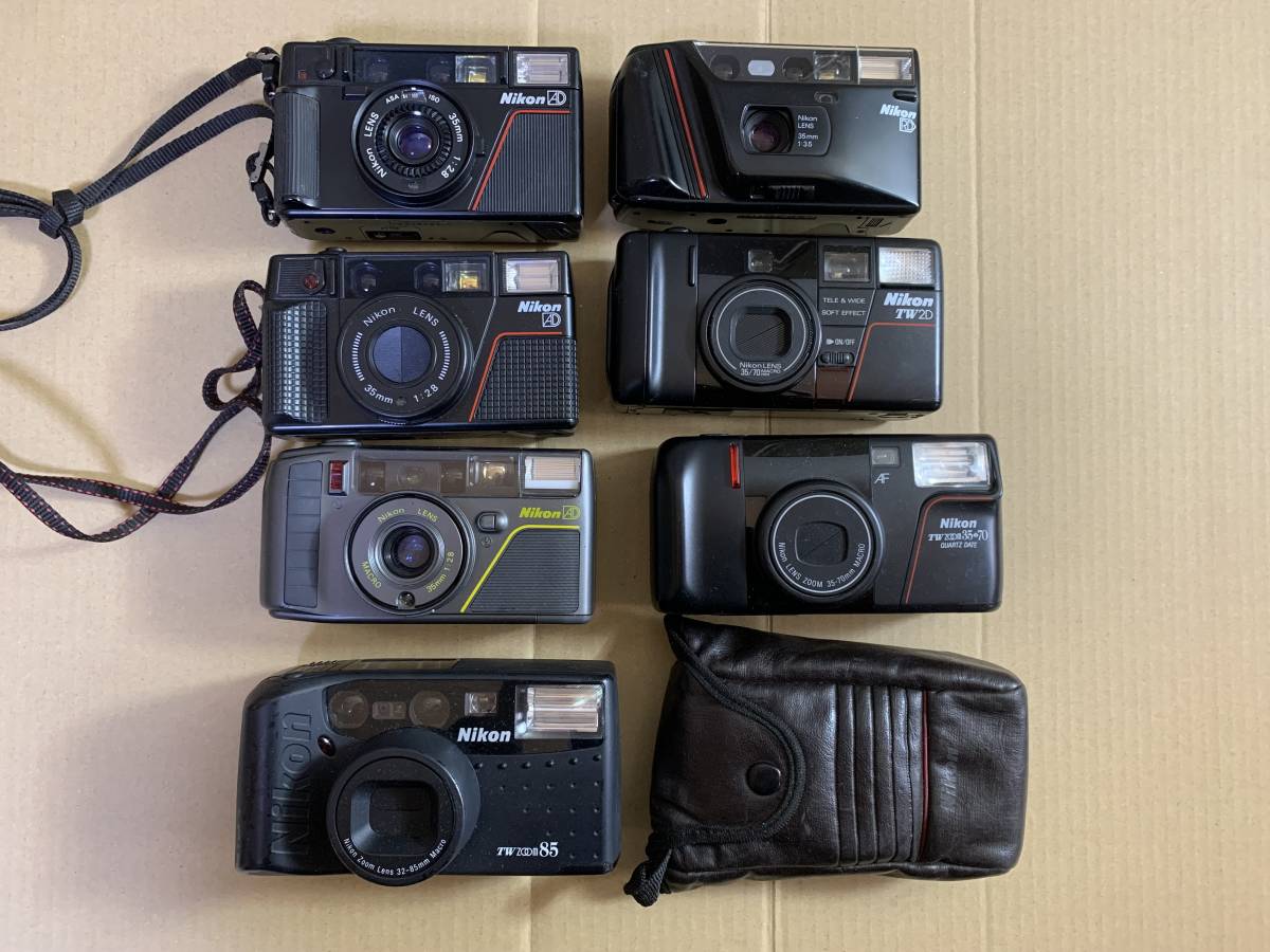 【7個】ニコン Nikon L35AD/L35AD2/AD3/RD/大量 コンパクトカメラ まとめて ジャンク セット まとめ (352)