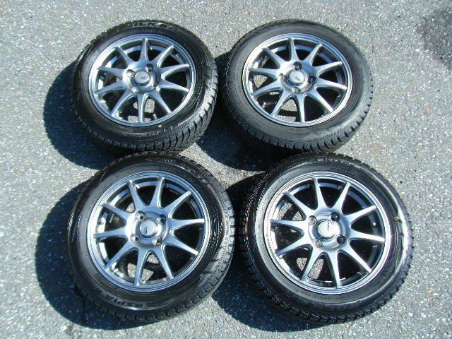 新品 ワゴンR スぺーシア タント ムーヴ ウェイクなど 深溝 &rsquo;18年＆&rsquo;19年製 155/65R14 FALKEN スタッドレス ABELIA SPORT アルミ 4本 S1084(スタッドレスタイヤ)｜売買されたオークション情報、yahooの 4穴