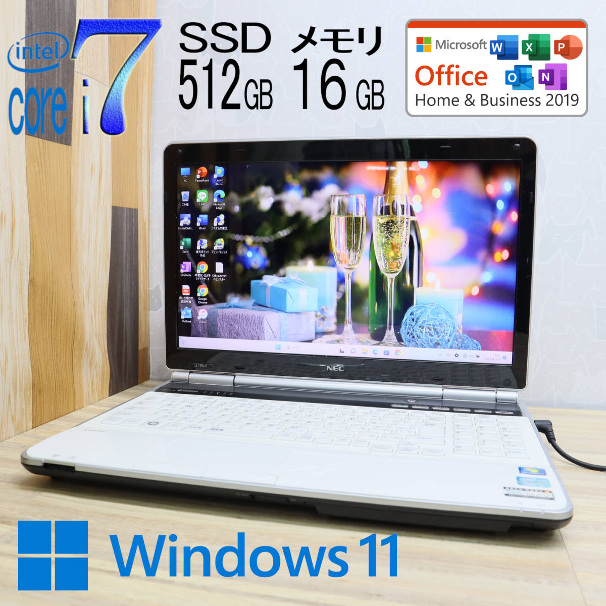 Office2019 美品Core メルカリ - Win11 メモリ16GB i7-8世代 SSD512GB