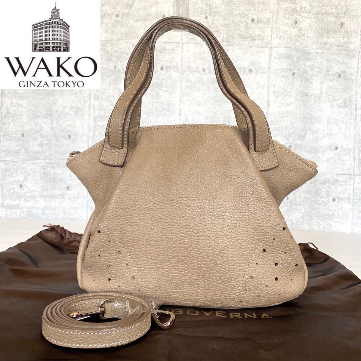 美品MAURO GOVERNA×WAKO 美品 MAURO GOVERNA×WAKO 銀座和光 ワコウ 2WAY
