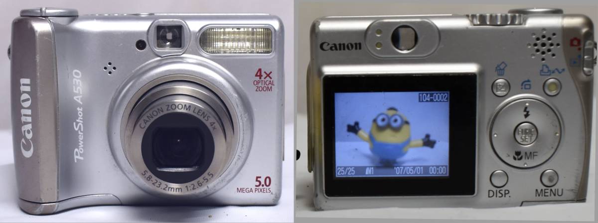 ●●Canon デジタルカメラ(Power Shot A530)動作確認（録画/再生良好）、現状品●●送料（520円）
