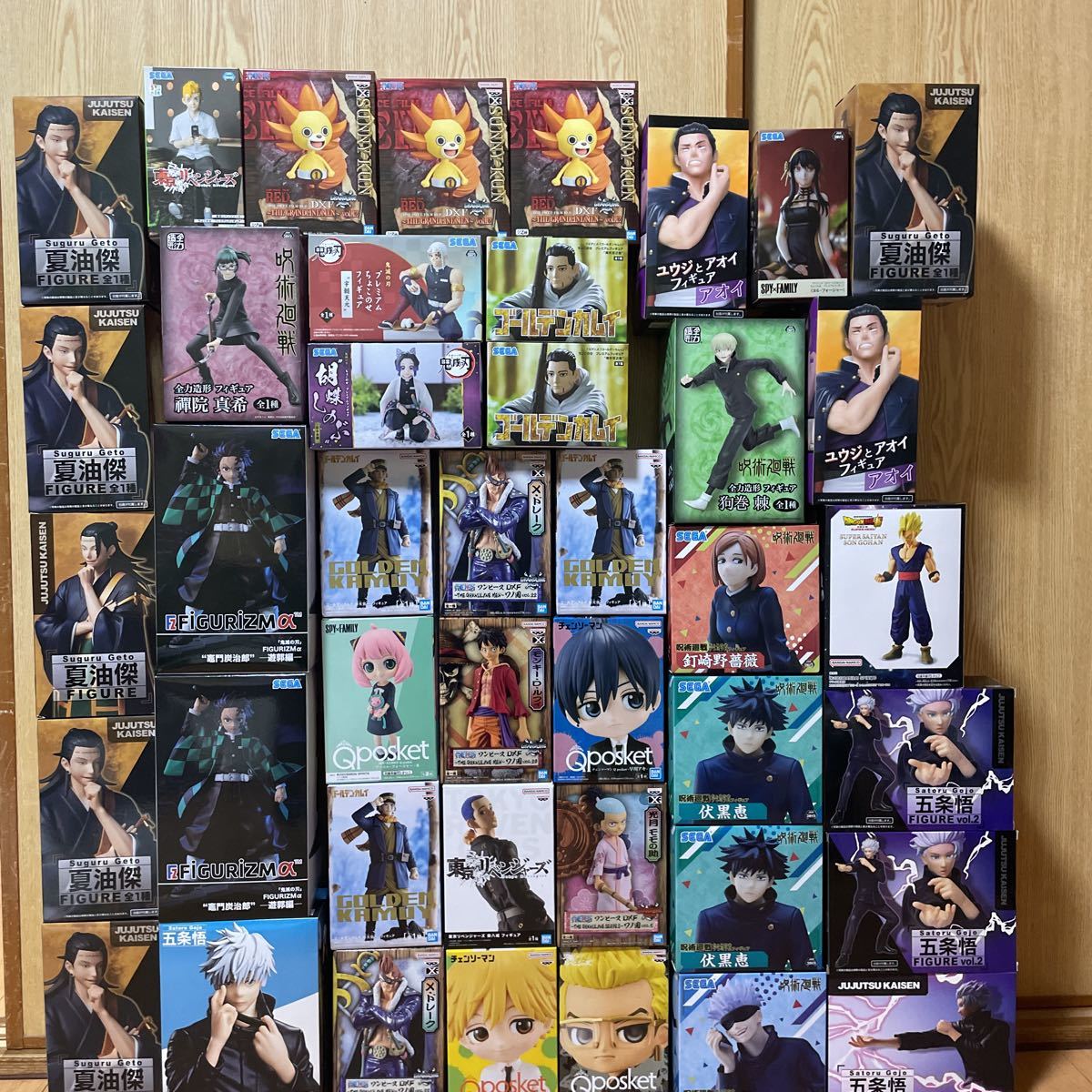 呪術廻戦 ワンピース 鬼滅の刃 ドラゴンボール チェーンソーマン Qposket DXF SPY×FAMILY フィギュア まとめ セット ルフィ プライズ 