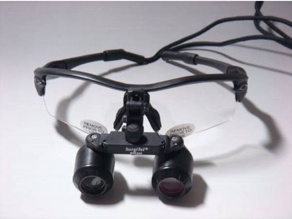 サージテル 5倍モデル FLMルーペ EVK350オークリー(ケース付き)(歯科学 