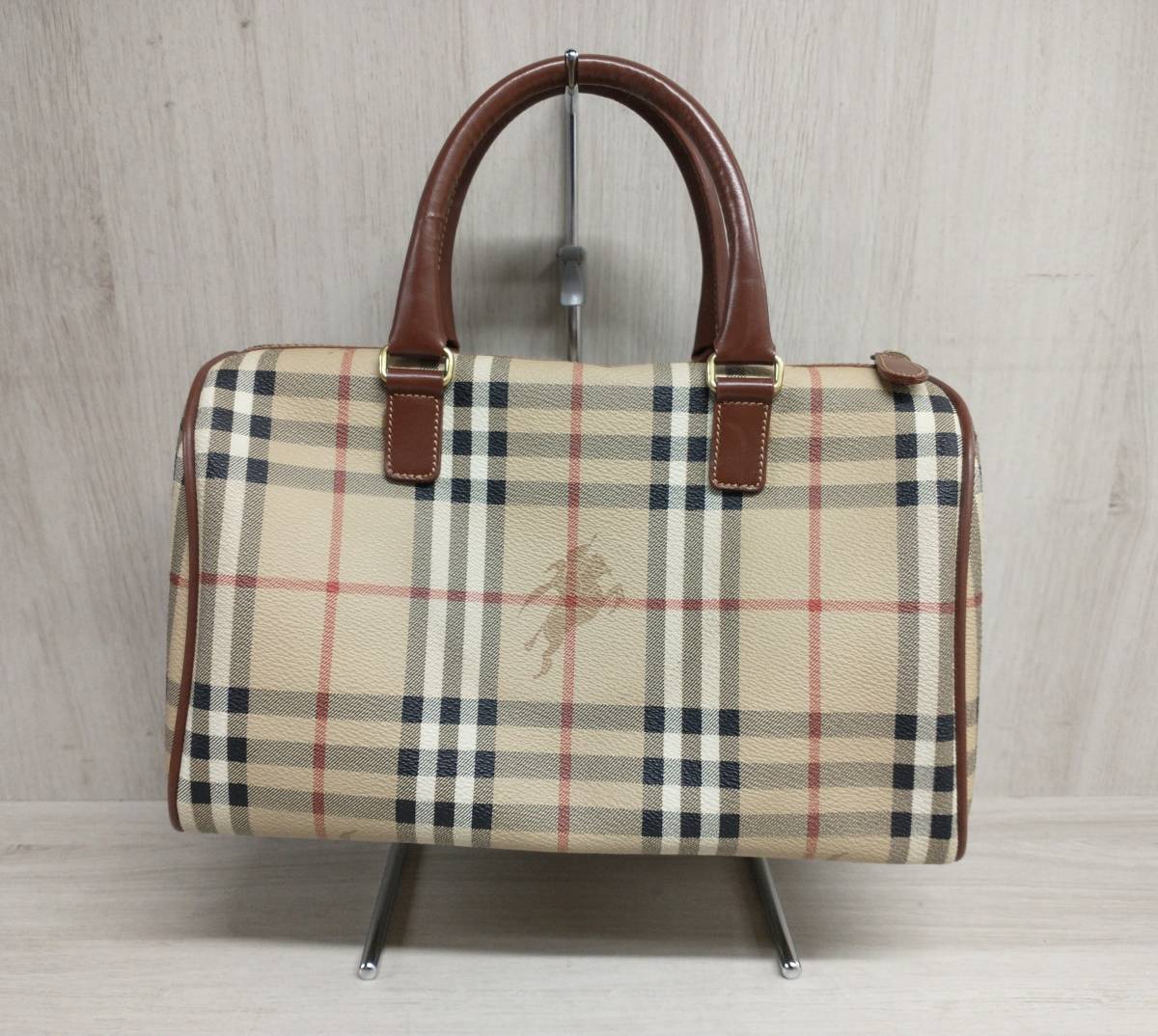 BURBERRY London バーバリー ロンドン ノバチェック ミニボストン 