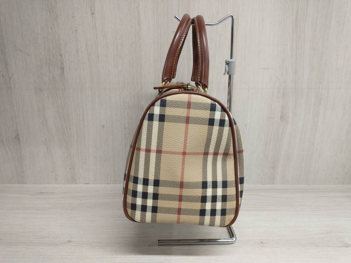BURBERRY London バーバリー ロンドン ノバチェック ミニボストン 