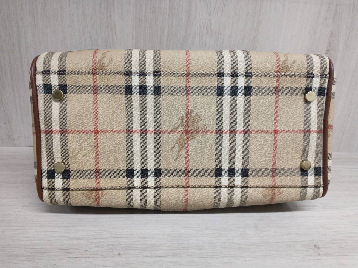 BURBERRY London バーバリー ロンドン ノバチェック ミニボストン 