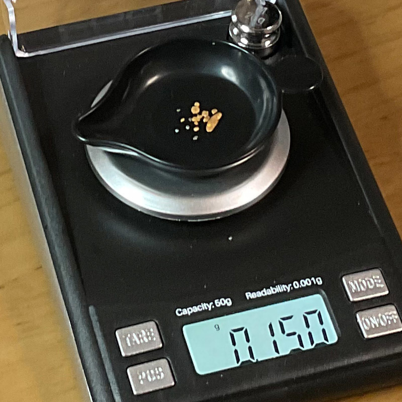 砂金☆砂白金☆北海道空知郡南富良野町 十梨別川（トナシベツ）16産