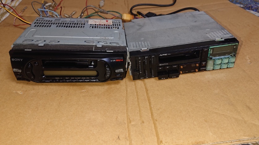 2台セット　ソニー　アルパイン　当時物　ジャンク　カセットテープデッキ FMAMチューナー　ステレオ　中古★☆