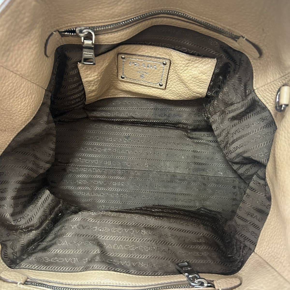 良品 1円~ PRADA プラダ ハンドバッグ トートバッグ レザー 革 A4収納