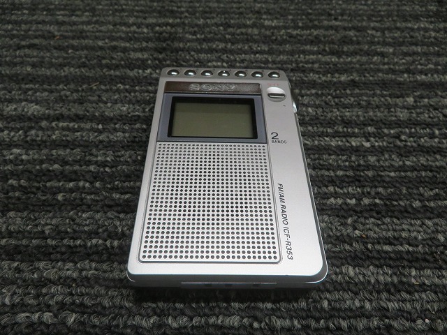 Z SONY FM/AM 2BAND RADIO ICF-R353 ソニー ラジオ(一般)｜売買されたオークション情報、yahooの商品情報を ...