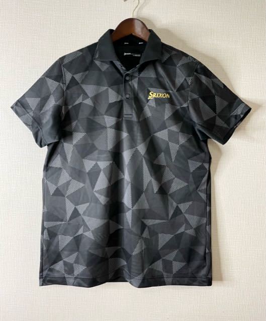SRIXON スリクソン ポロシャツ 半袖 メンズ LL ゴルフウェア★5049 総柄 SRIXON （XL）