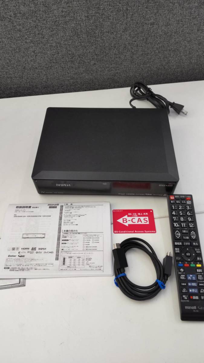 0504k1702 maxell IVDRレコーダー VDR-R2000 訳有り品 2011年製(記録