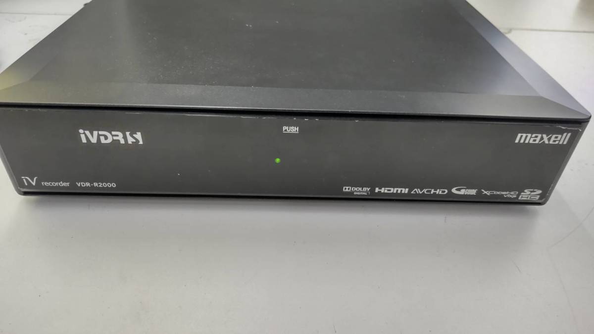 0504k1702 maxell IVDRレコーダー VDR-R2000 訳有り品 2011年製(記録