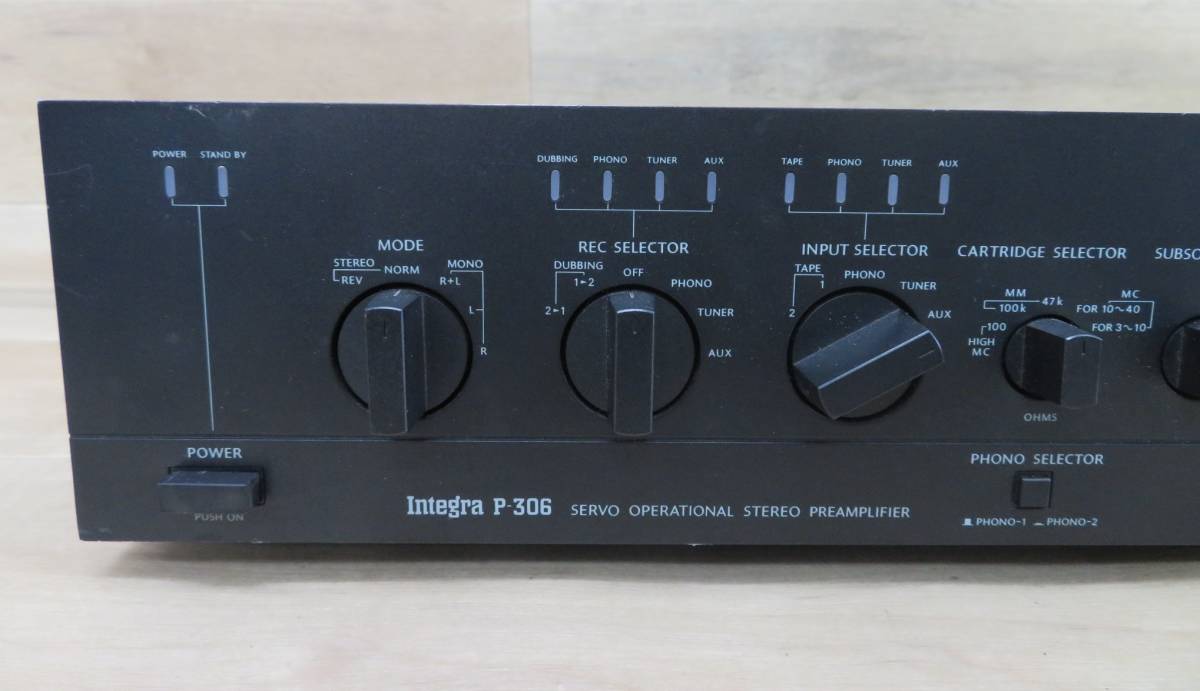 38366 ONKYO オンキョー Integra P-306 プリアンプ 中古 動作品