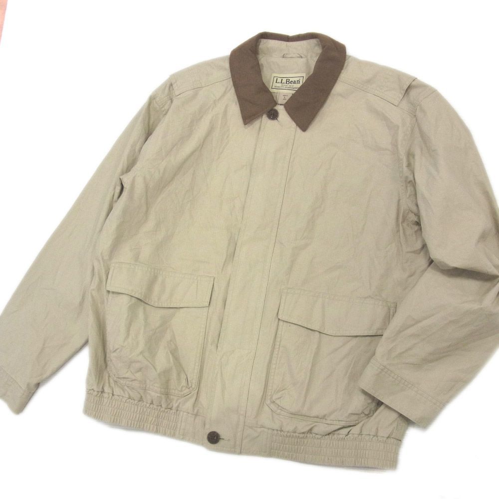 ○LLビーン ハンティングジャケット オーバージャケット スプリングジャケット 春物 大きめ L.L.Bean メンズ Lサイズ アウトドア 1円