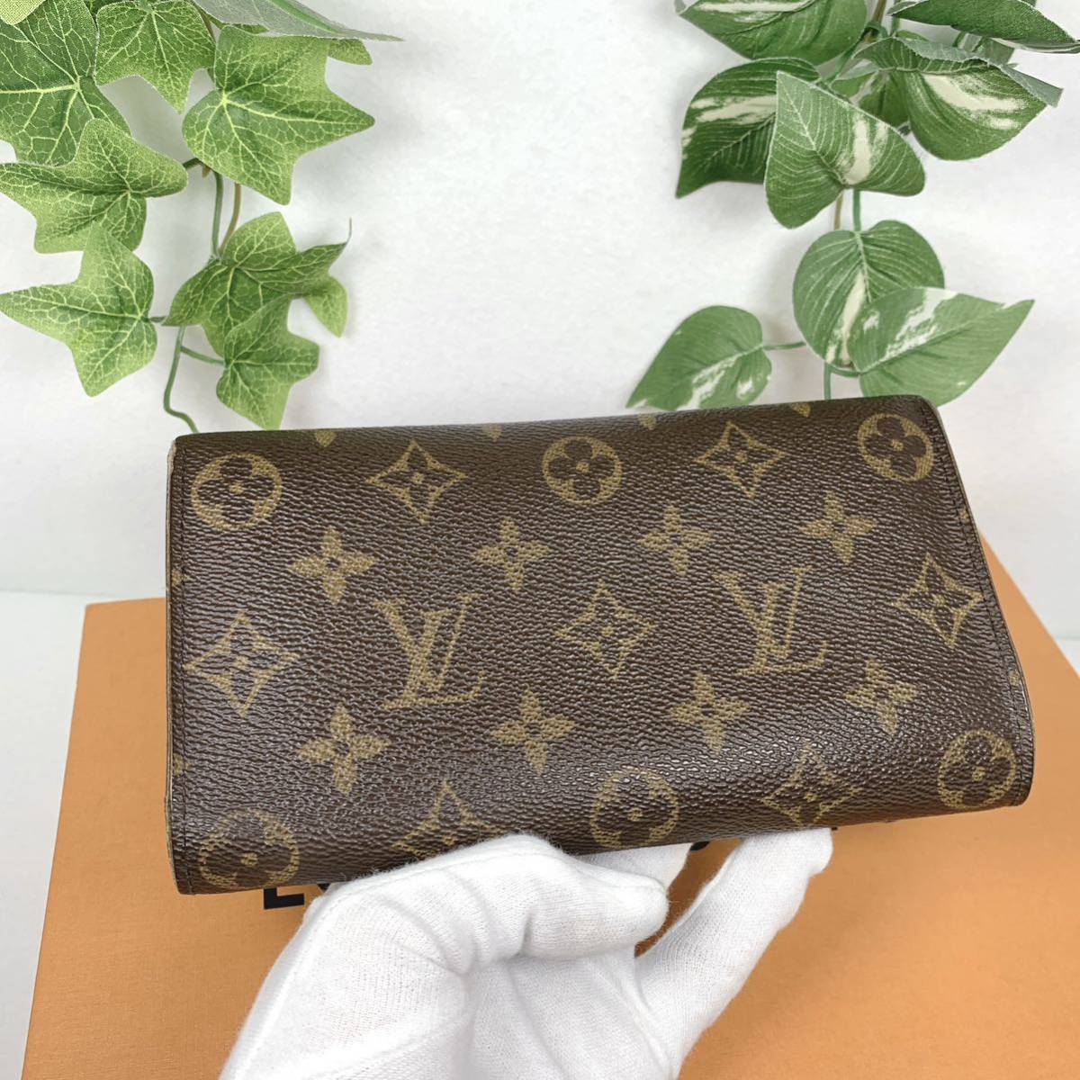 1円 LOUIS VUITTON ルイヴィトン 長財布 サラ モノグラム シリアル 