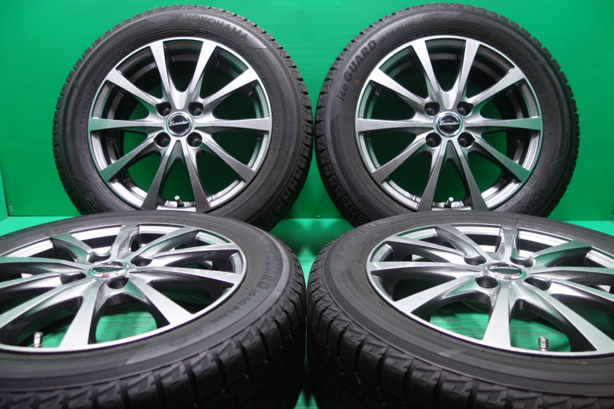 K1224-19 送料無料 185/60R15 スタッドレス 4本セット YOKOHAMA 8分山 