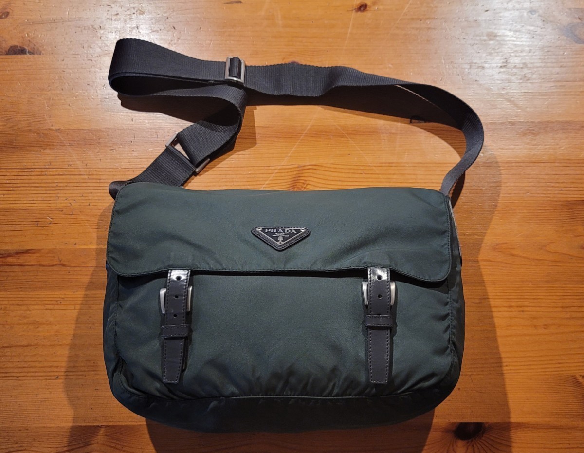 プラダ トートバッグ テスート PRADA 極美品 prada ナイロンの通販 1円 