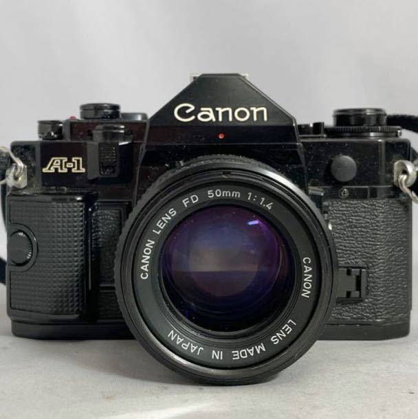 NN0707 141 遺品整理 当時物 Canon A-1 カメラ フィルムカメラ LENS FD