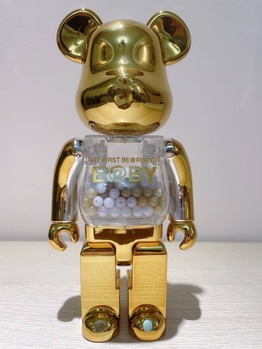 国内正規品 美品 中古品 MY FIRST BE@RBRICK B@BY Gold＆Silver Ver