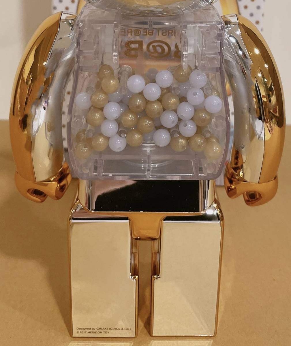 国内正規品 美品 中古品 MY FIRST BE@RBRICK B@BY Gold＆Silver Ver