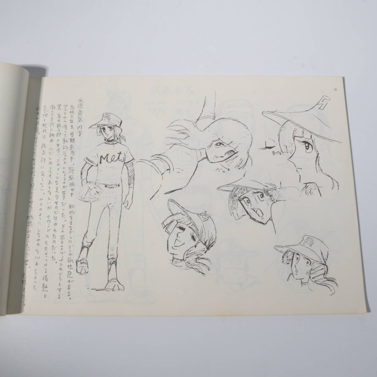 ◇◇野球狂の詩 キャラクター設定書 設定資料集 日本アニメーション 