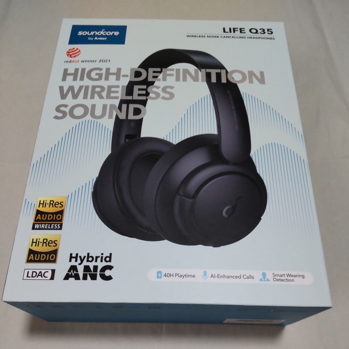 Soundcore LIFE Q35 Anker ヘッドホン BLACK ワイヤレスヘッドホン Bluetoothヘッドホン 