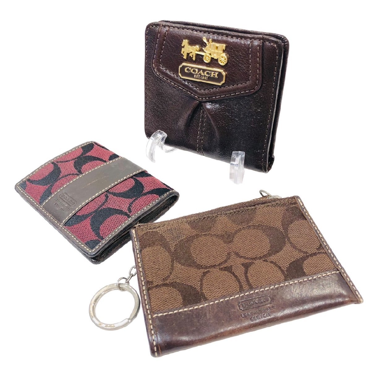 COACH コーチ ミニ財布 小銭入れ キーケース コインケース 3点セット