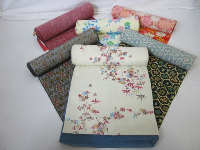 1円 反物 着尺 羽尺 着物 良品 絹 化繊 交織 紬 縮緬 小紋 リメイク等