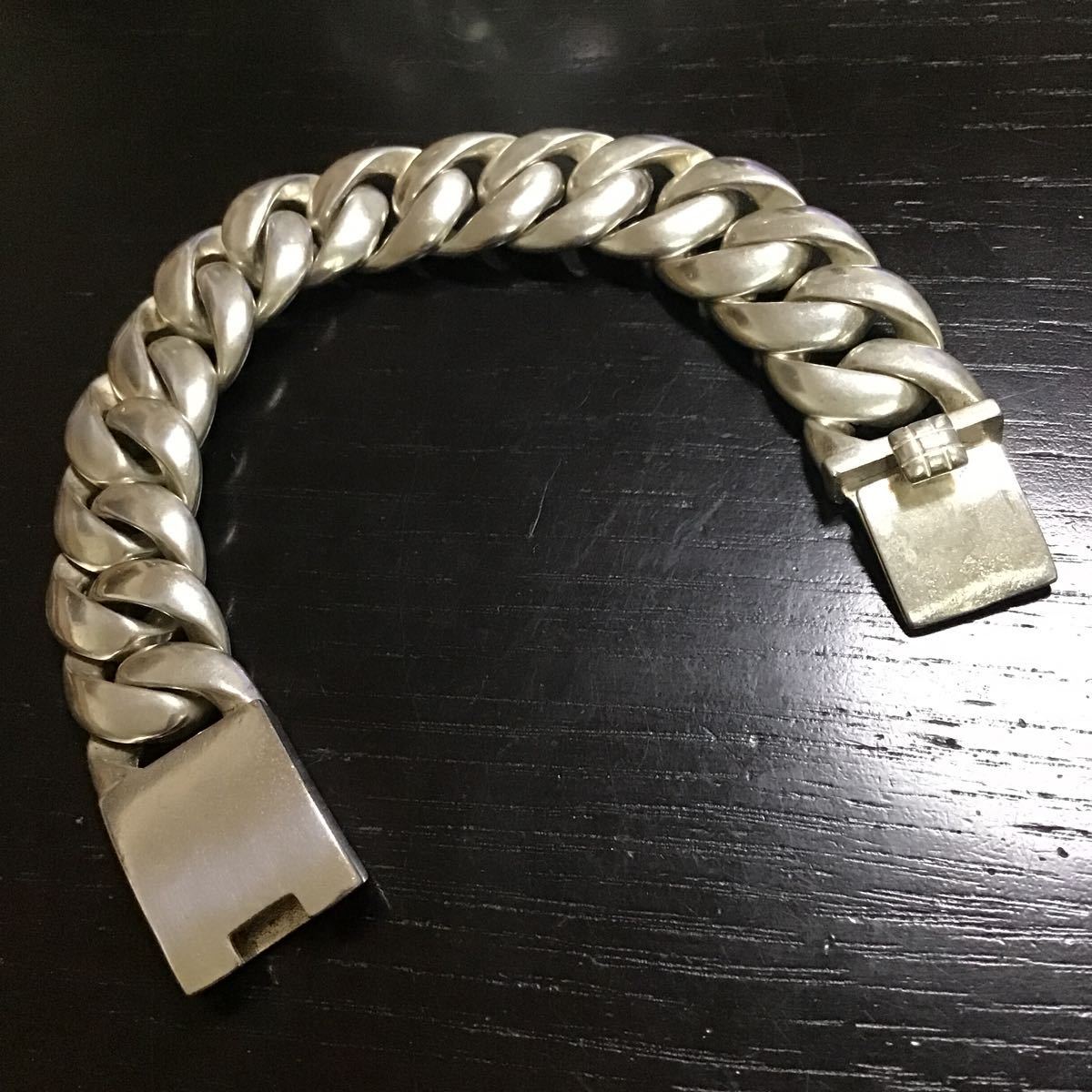 SV925 極太 喜平 シルバー ブレスレット 重量約118g STERLING SILVER 