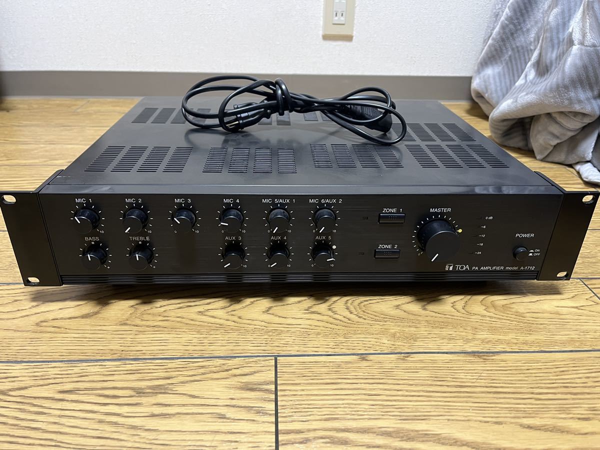 A-1712 120W 中古 Products ER 0 TOA PAアンプ A-1712 パワーアンプ 120w 2