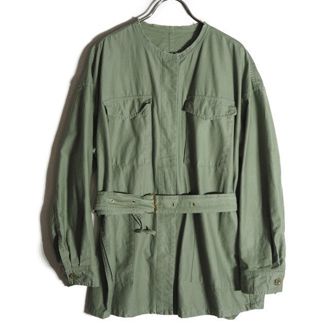 Spick and Span リップストップミリタリーシャツブルゾン Spick&Span(スピックアンドスパン) / リップストップアーミー  シャツブルゾンミリタリージャケット/36/コットン/カーキ/22011200804120 | 古着の販売・通販ならセカンドストリート 【Spick &  Span】リップストップ ... スピックアンドスパン　リネン　コットン　アーミー　ジャケット