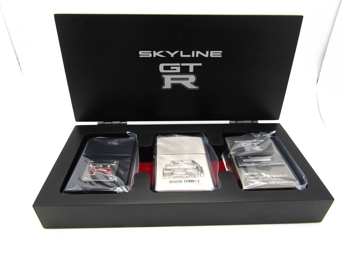 日産 スカイライン GTR zippo ジッポ 3個セット 木箱 2000年 未使用 