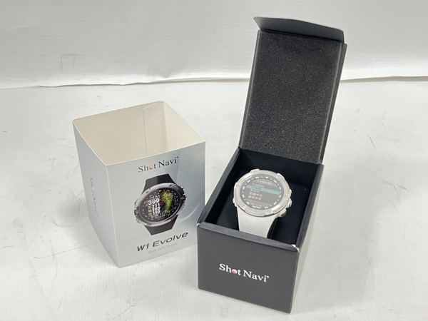 ShotNavi W1 Evolve ゴルフナビ GPS エヴォルブ 中古 H7530079(GPSナビ