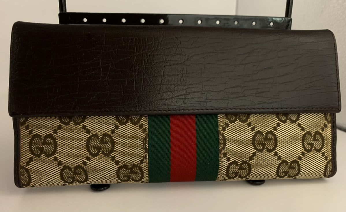 グッチ GUCCI ジャッキー GGキャンバス 長財布 ・ブラック 二つ折り