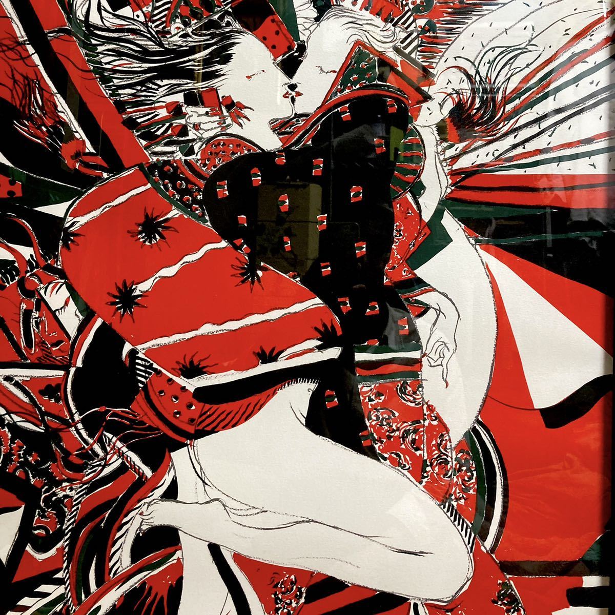 天野 【真作】☆天野喜孝☆アムール スィジェム☆大迫力画☆リトグラフ☆