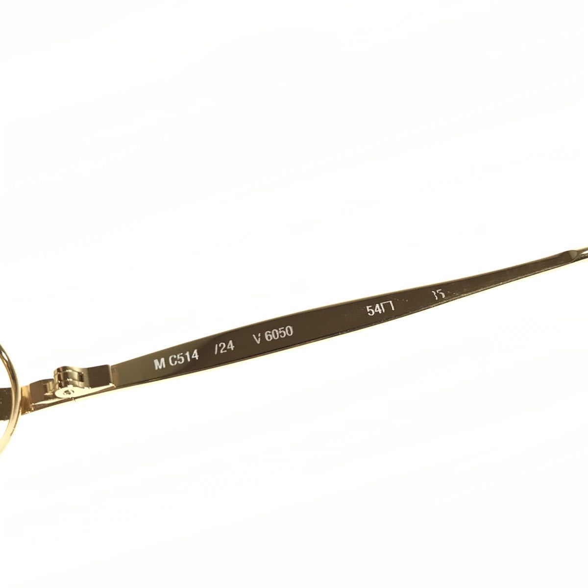 ショパール】本物 Chopard サングラス 23 KT GP ロゴテンプル M C514  