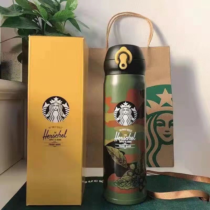 予約販売 海外限定　スタバ　スターバックス　ステンレスボトル 水筒　タンブラー　500ml グリーン