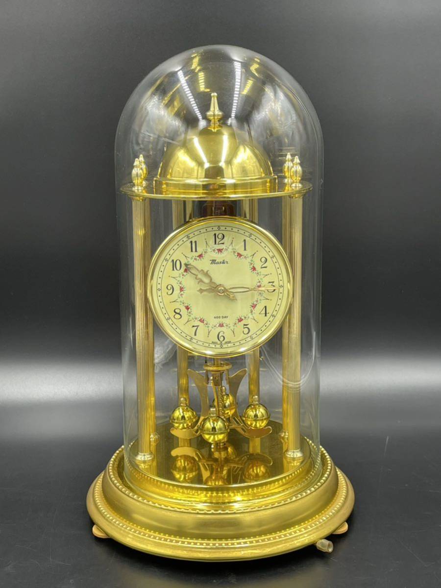 ゼンマイ欠品》NISSHIN CLOCK Master 400日巻 手巻き式置時計