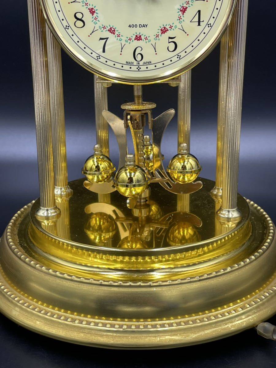 ゼンマイ欠品》NISSHIN CLOCK Master 400日巻 手巻き式置時計