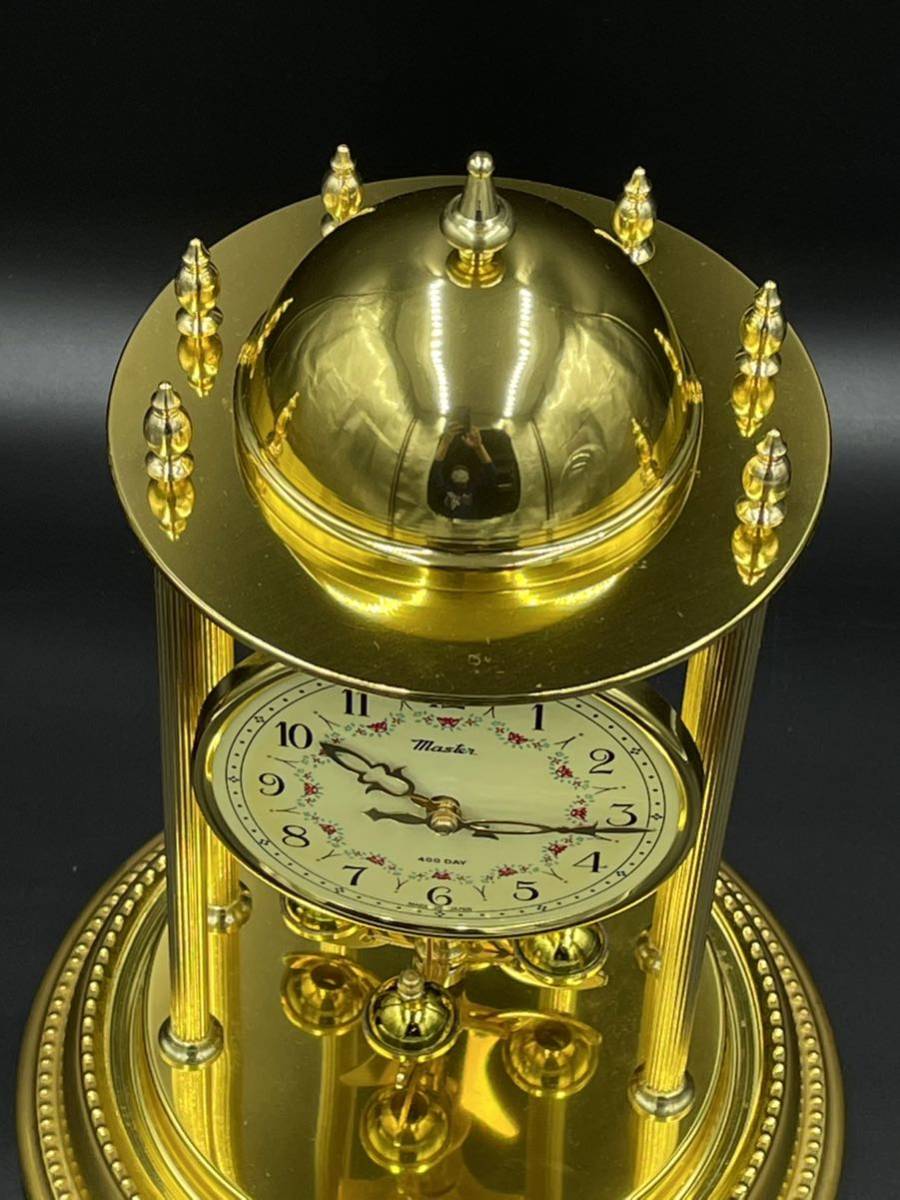 ゼンマイ欠品》NISSHIN CLOCK Master 400日巻 手巻き式置時計
