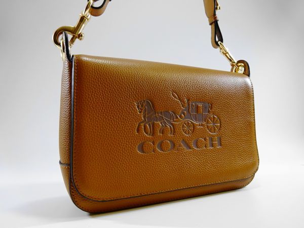 新品 未使用 61 b】 COACH コーチ ショルダーバッグ 革 レザー 茶 