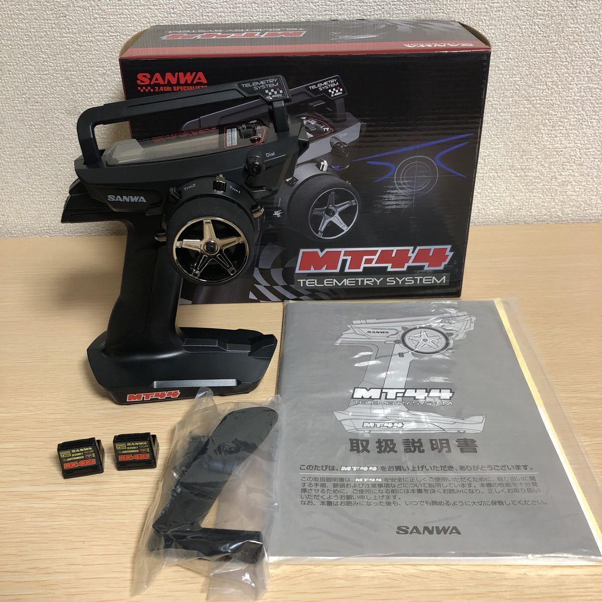 SANWA MT44 送信機 RX481 受信機2個付 サンワ MT-44 RX-481 ダブルレシーバーセット SANWA 2.4GHz 三和電子