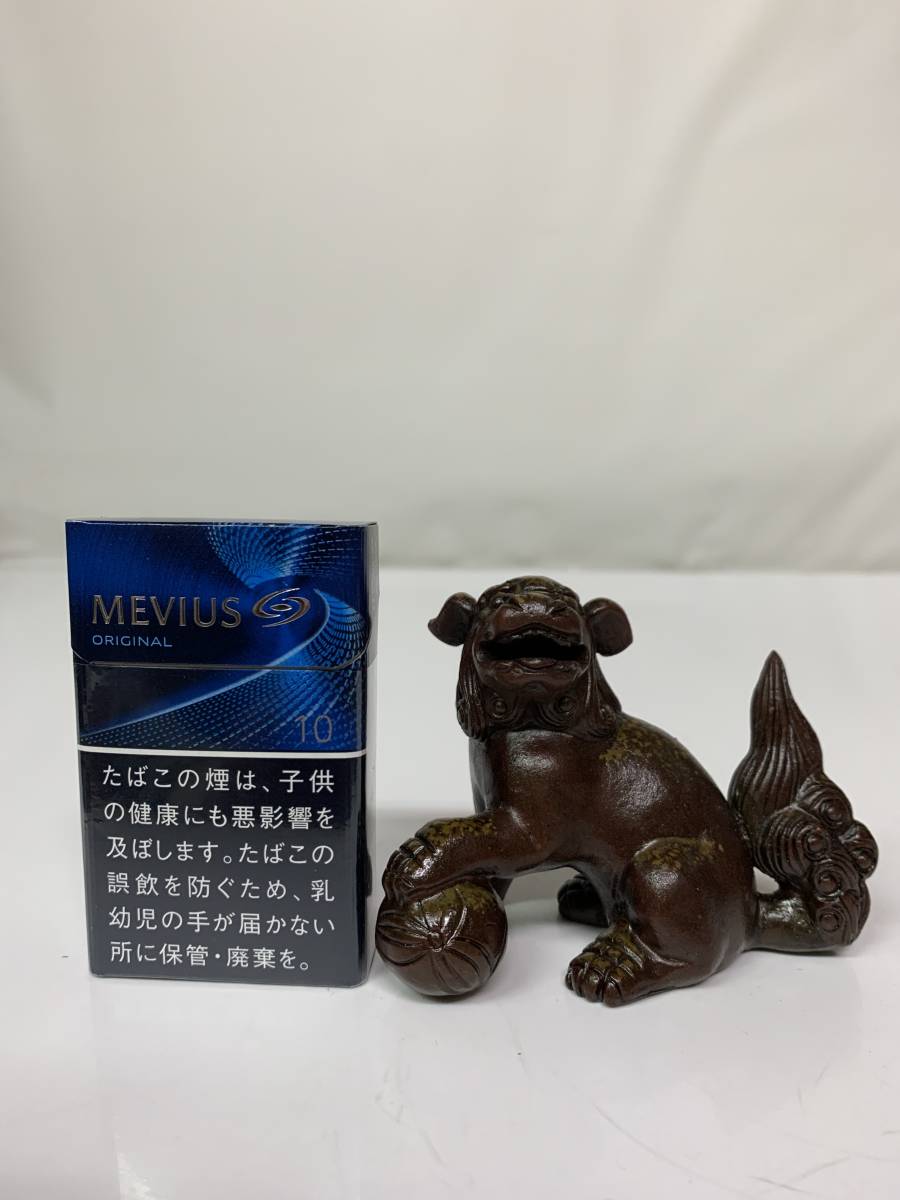 青備前 獅子牡丹香炉 備前焼三名工 西村春湖 作 伊部 備前 青備前