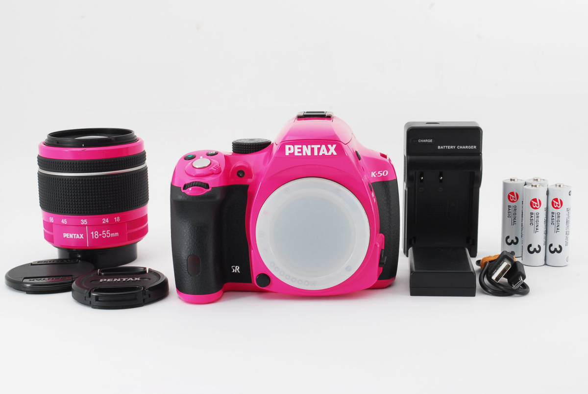 【セール，人気SALE】 極上品 PENTAX ペンタックス レンズキット K-50 ピンク 付属多数(ペンタックス)｜売買されたオークション情報、yahooの商品情報をアーカイブ公開 - オークファン ペンタックス