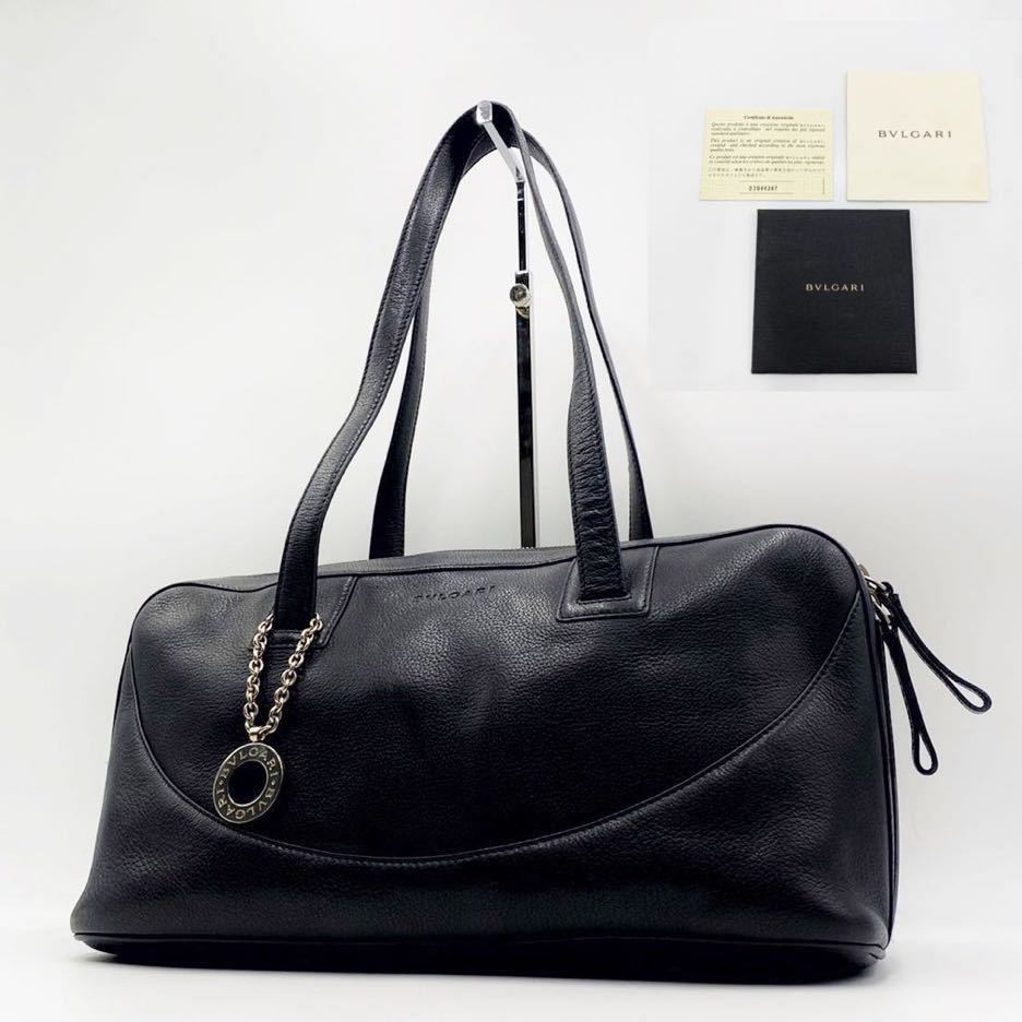 1円《保証書付き・美品》ブルガリ トートバッグミニボストン トートバッグ ショルダーバッグ バイカラー レザー メンズ レディース A