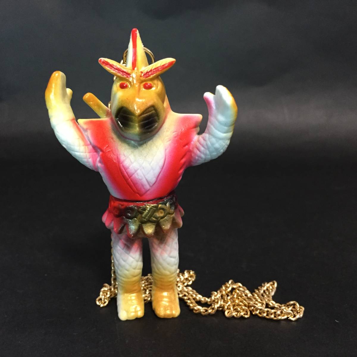 ☆無版権 変身忍者嵐 ソフビ ペンダント 当時物 約10cm ソフビ人形  