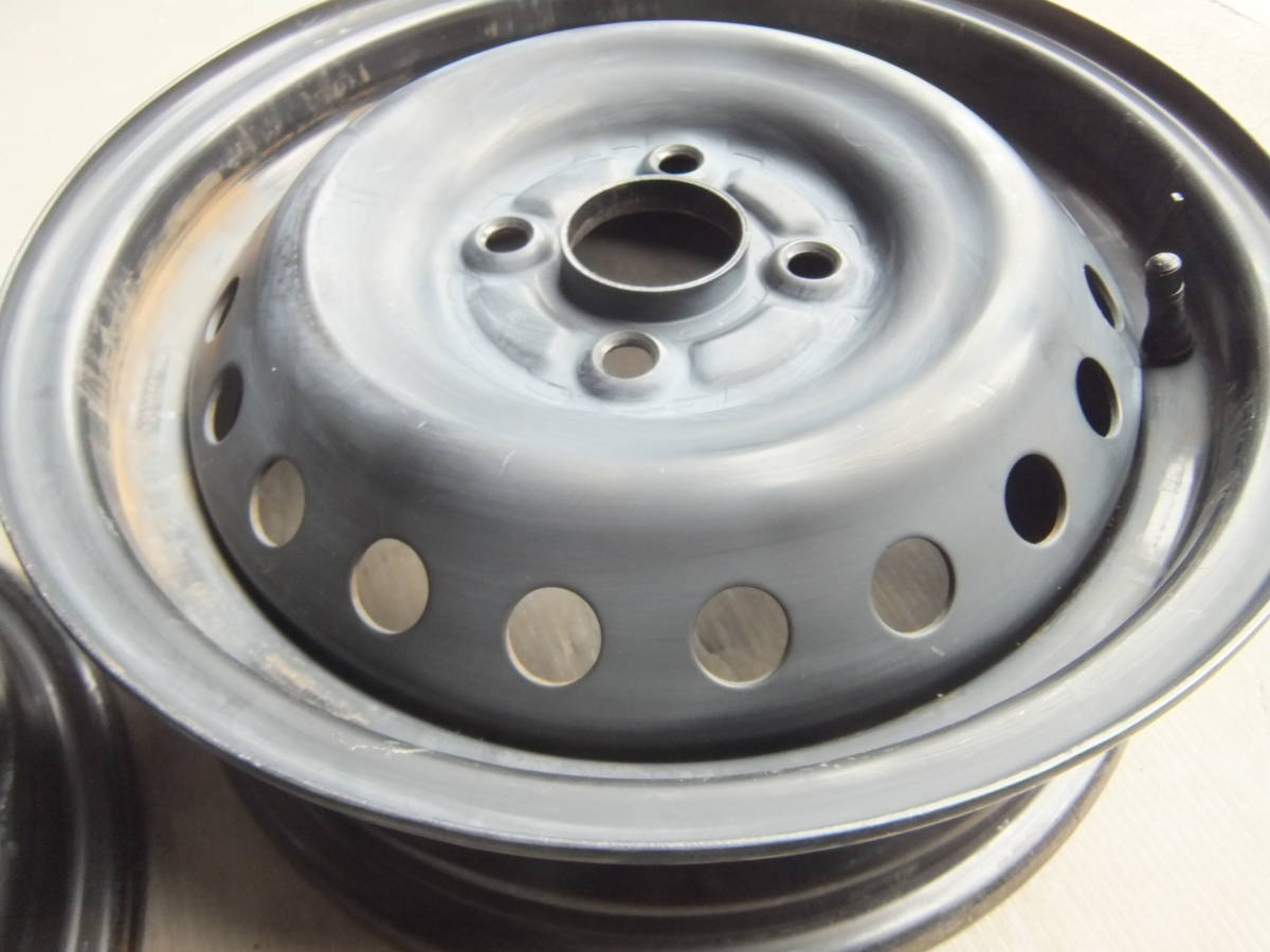 【ホンダ】N-BOX (JF1.2) 純正スチールホイール 14x4.5J 4-100 +40 ハブ56☆4本セット 30424-10 検)N-WGN N-ONE N/ N-BOX &frasl; 純正 R06⁄12⁄05-7) +45 +40