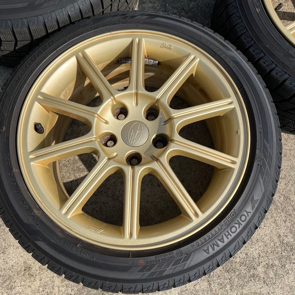 スバル純正 ENKEI製 GDB インプレッサ WRX STi F型 後期 17インチ 8J + 