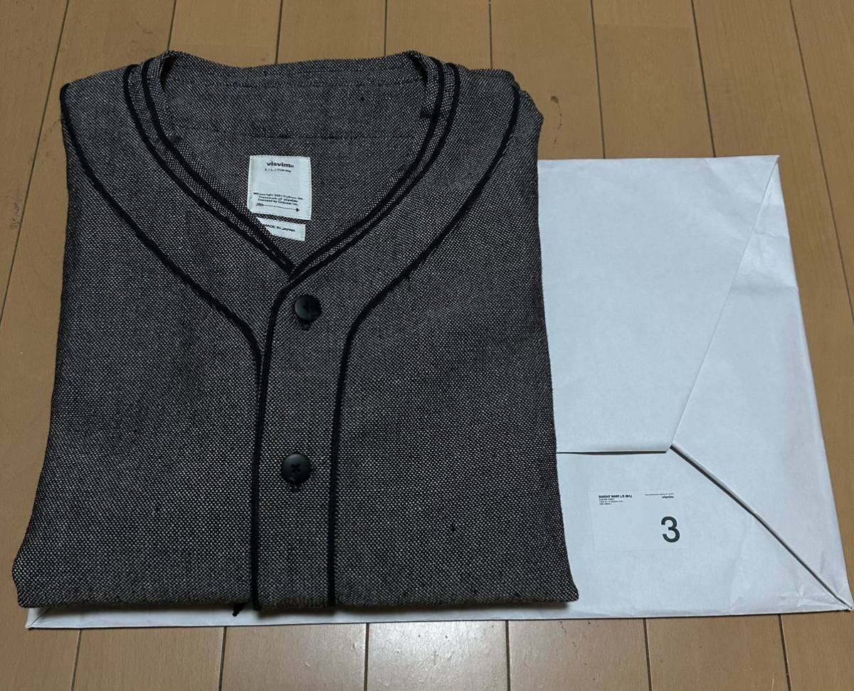 新品同様 visvim 22aw DUGOUT SHIRT L/S (W/L) GREY 3 ict journeyman grizzly brigadier中村ヒロVirgil kerchief bandana hakama Kofu